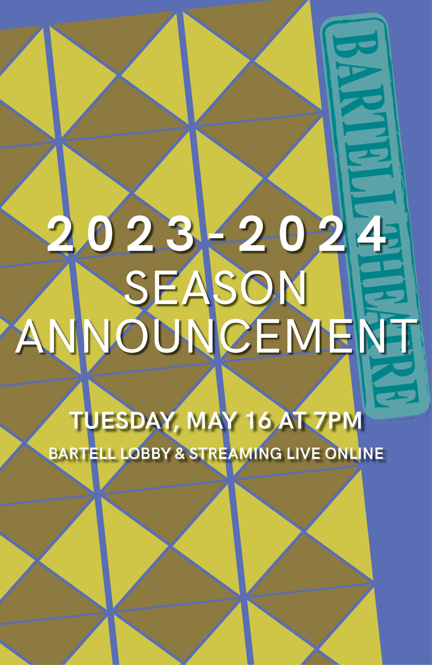 2023-2024 Season Announcement | Bartell Theatre