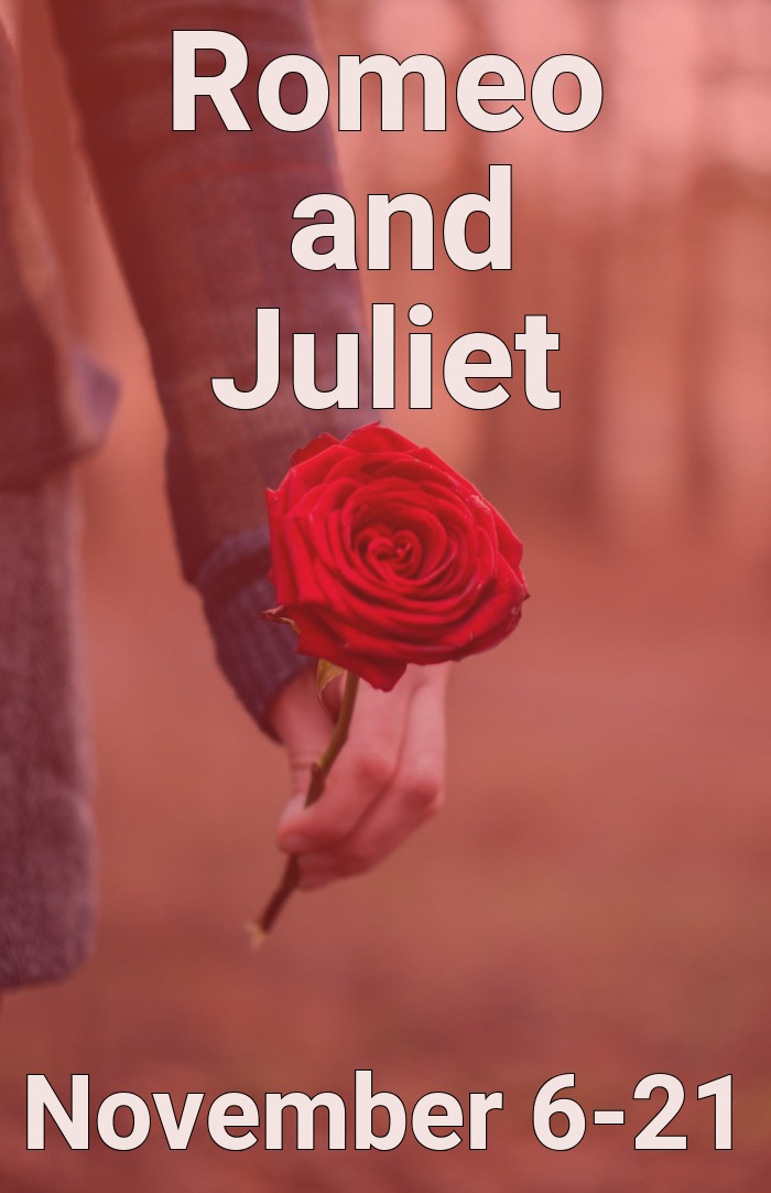 Romeo and Juliet November 6-21 Hand holding rose.